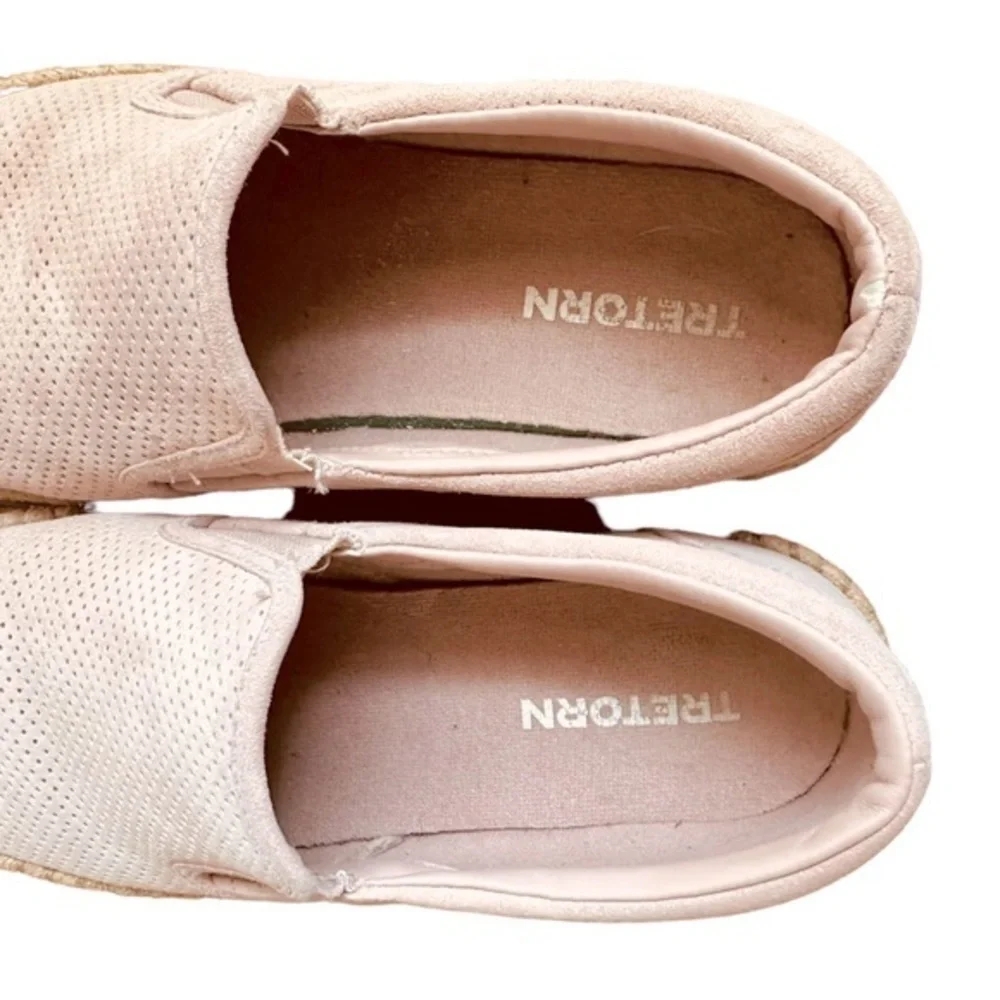TRETORN EMILIA 3 PLATFORM SUEDE ESPADRILLES BLUSH SIZE 7